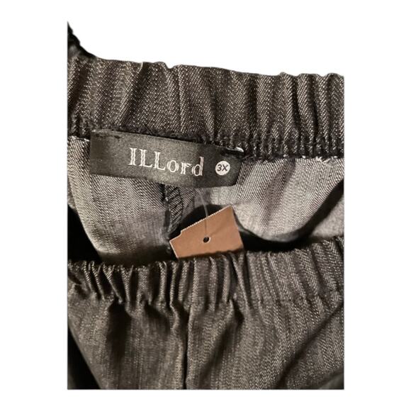 Lloyd Off-Shoulder Black Stretch Jumpsuit with Pockets – Plus Size 3X - Picture 4 of 4